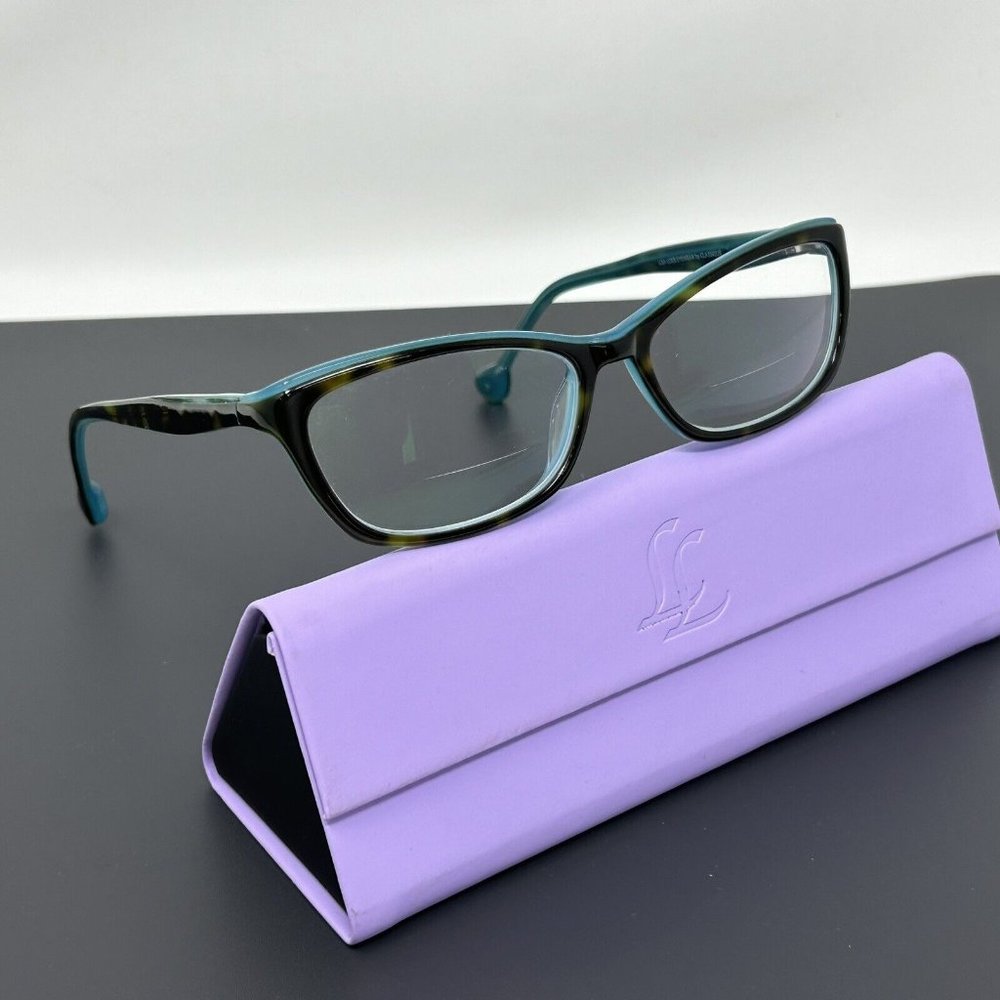 Lisa Loeb Eyeglasses Frame Sweet Eyes 160 Tortoise Marine 52 [] 15 135
